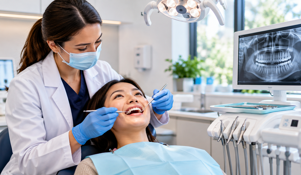 Friendly Dental Checkup in a Modern Clinic