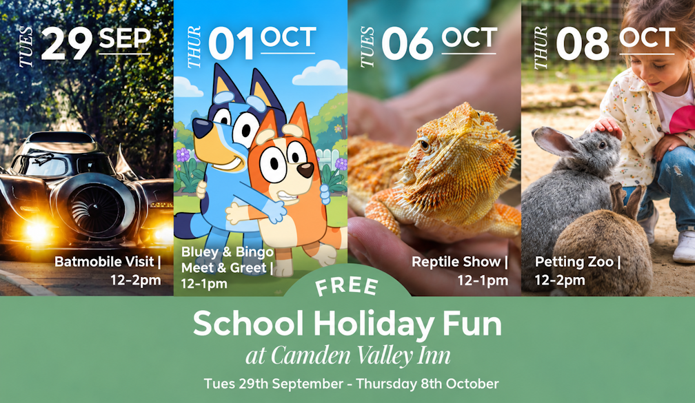 School Holiday Fun at Camden Valley Inn
