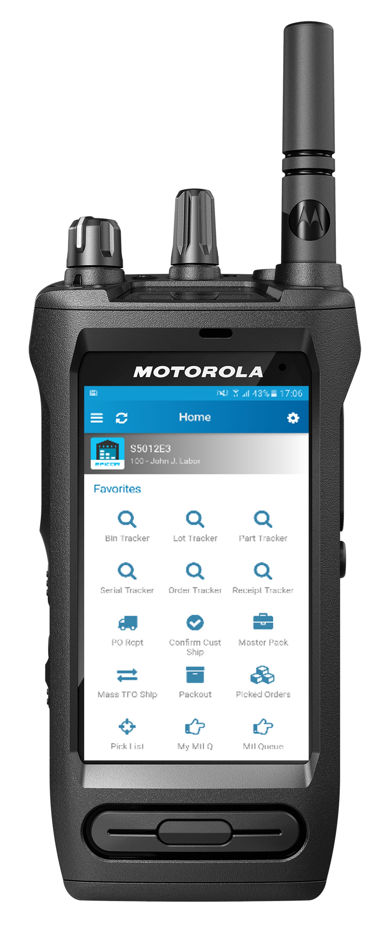 Epicor's Kinetic manufacturing platform and the Motorola Solutions MOTOTRBO™ Ion Commercial Smart Radio tackle various key warehouse management challenges.
