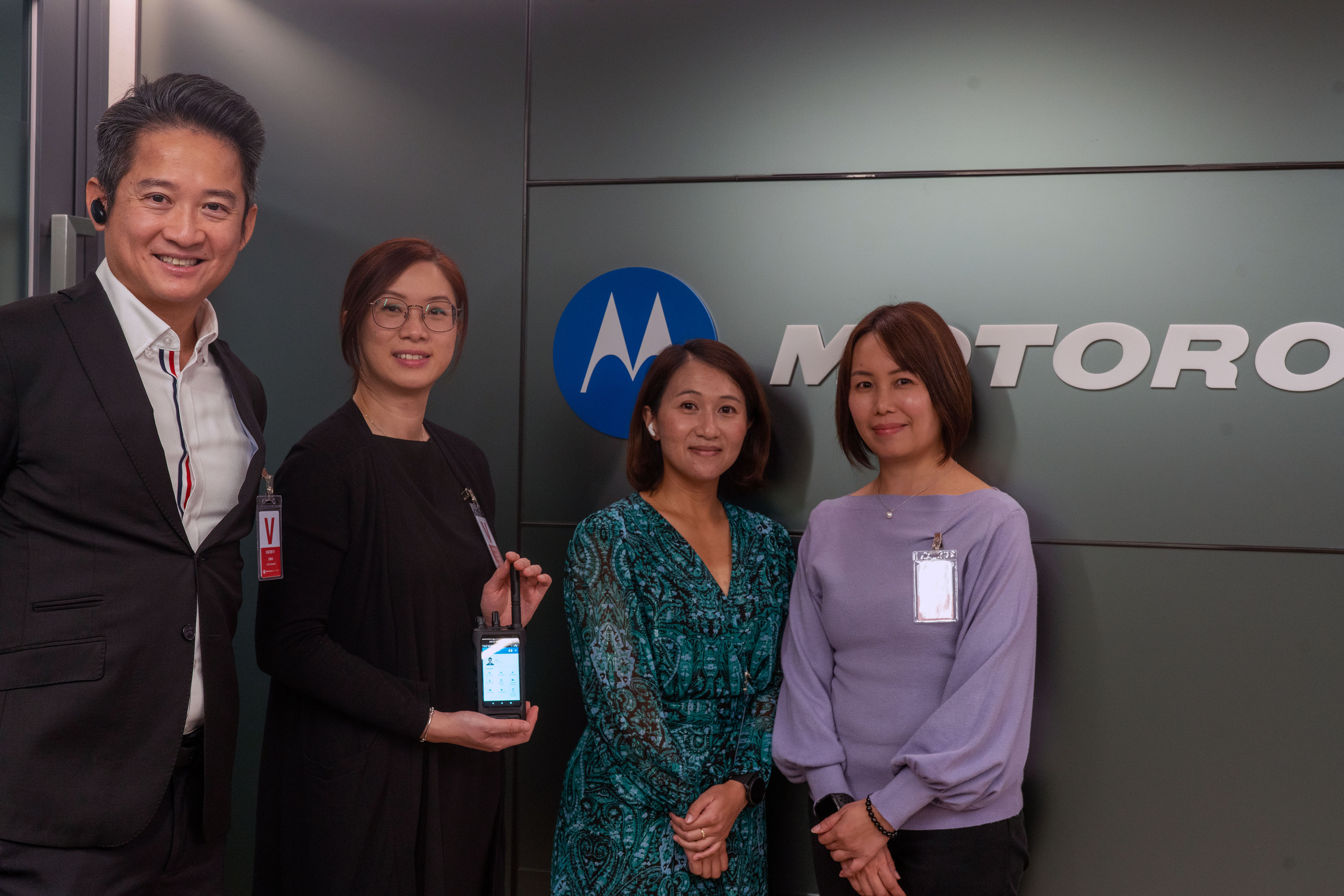 Team Epicor (from the left, Thomas Hung, Hong Kong, Taiwan, Korea, Japan Regional Director, Sherman So, Business Solutions Manager, Cherry Yan, North Asia Senior Marketing Manager and Gina Au, Senior Business Solutions Manager) won Motorola Solutions Hong Kong App Challenge Warehouse category.