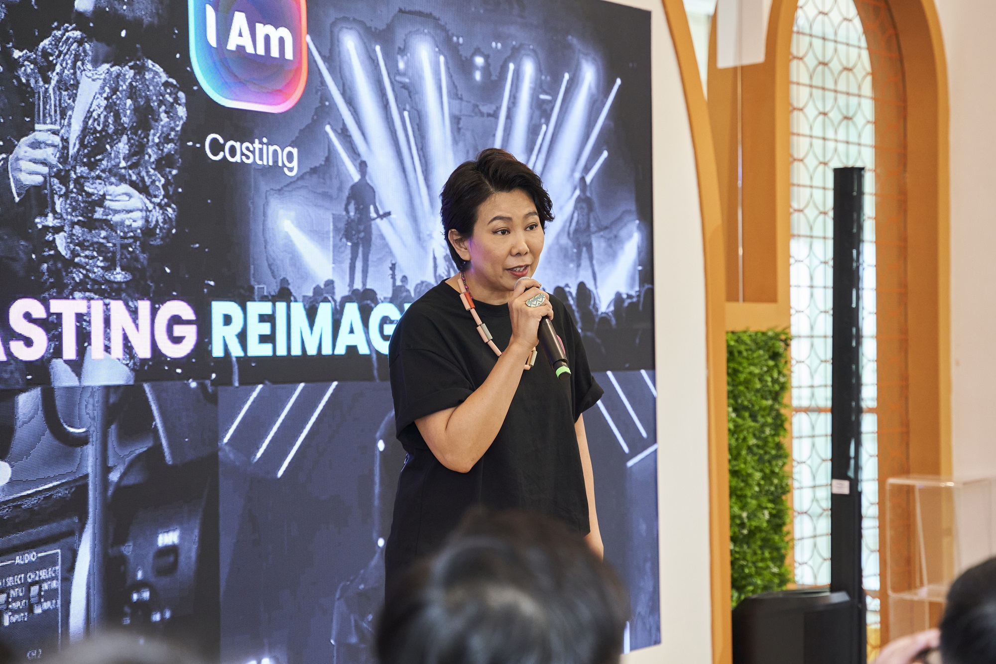 Irene Ang, Founder of IAmCasting, at the launch during the Singapore Media Festival 2023