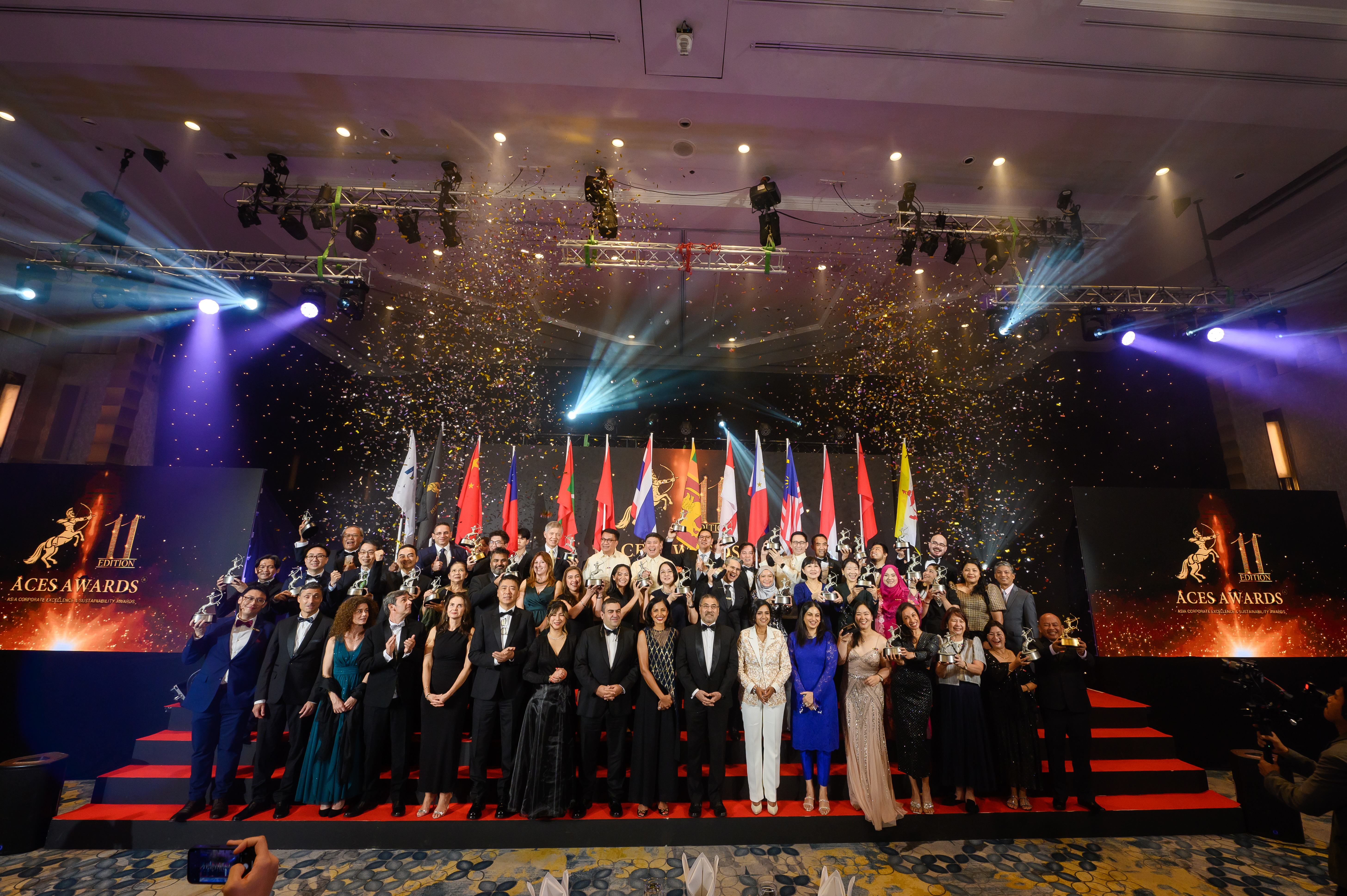 Honouring Excellence in Sustainability: 34 visionary companies and businesses were celebrated for their remarkable commitment to championing sustainability, driving meaningful impact across Asia at the ACES Awards 2024.