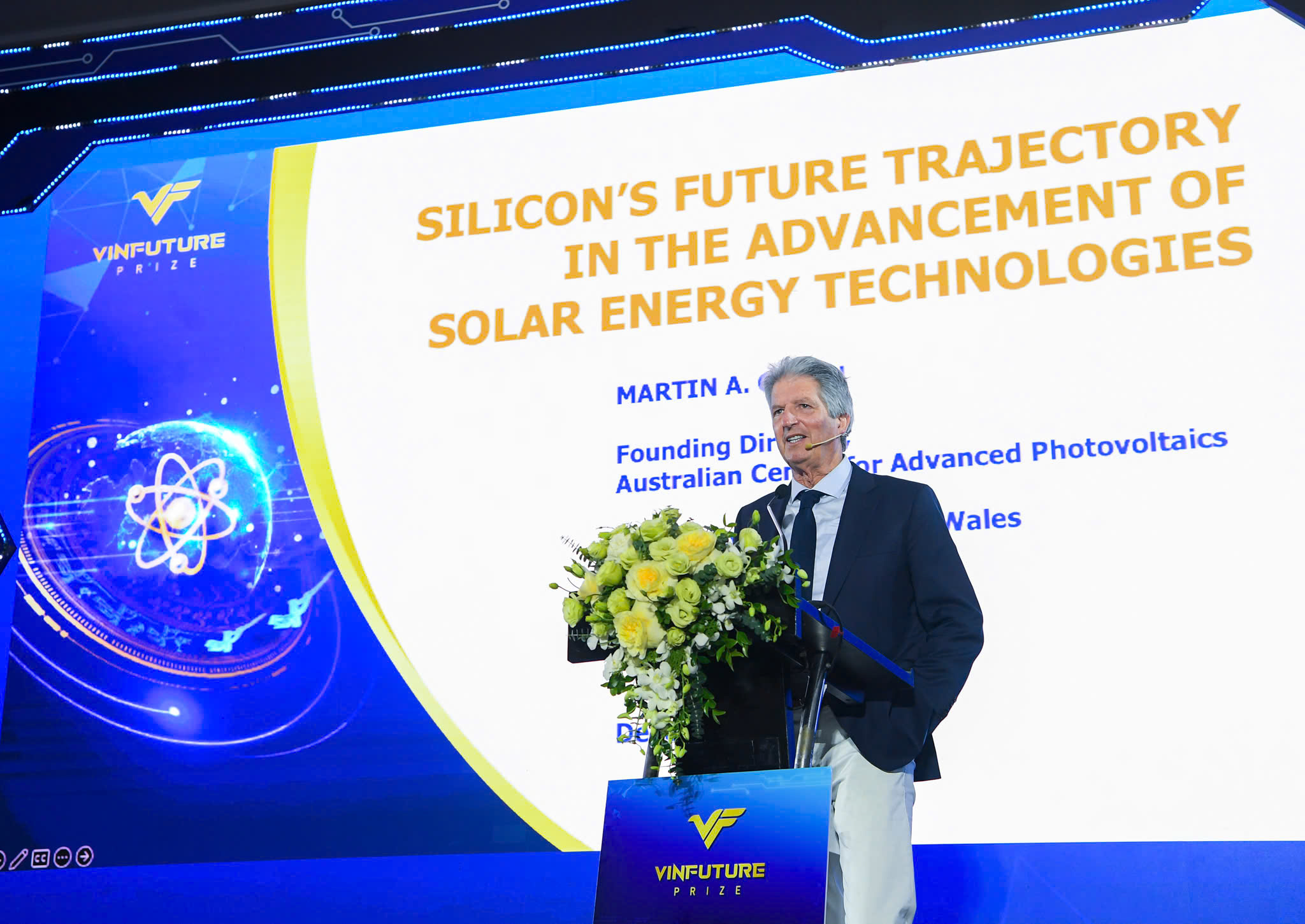Prof. Martin Green, 2023 VinFuture Prize Laureate and Member of the VinFuture Prize Council, commended VinFuture and Vingroup