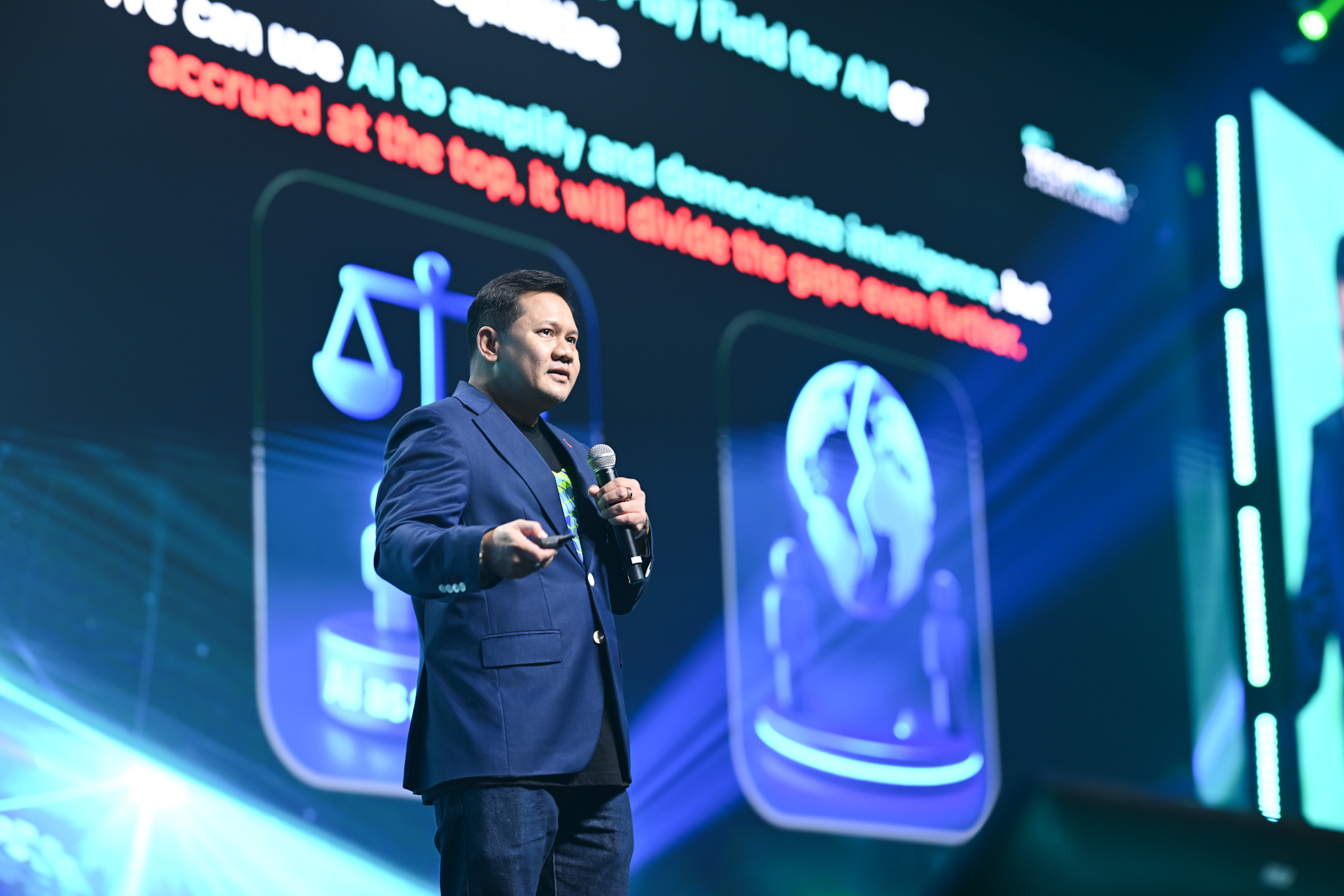 "AI itself won’t change the world, humans using AI will." - Ruangroj Poonpol