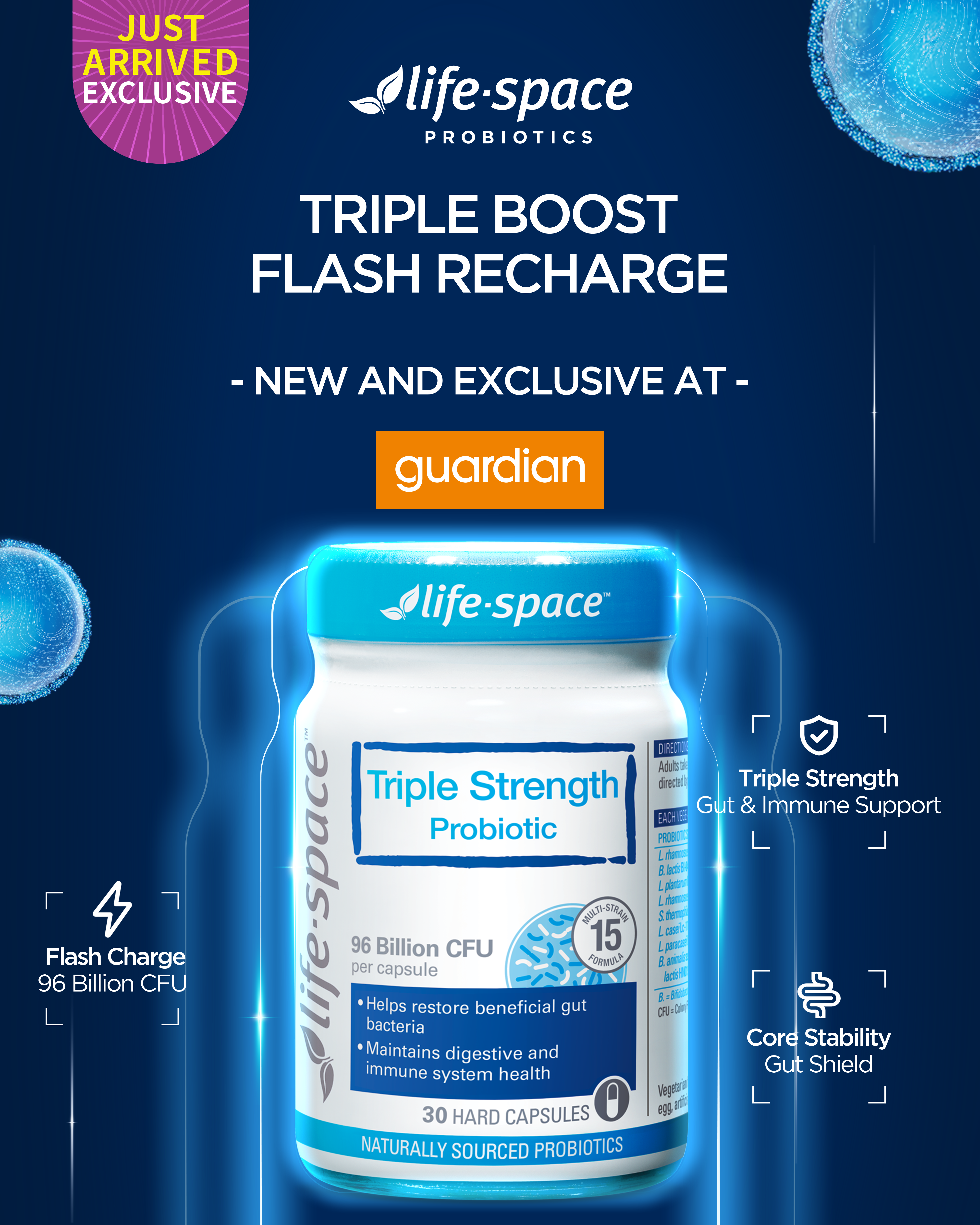 Life-Space Launches Triple Strength Probiotics in Exclusively in Guardian Singapore