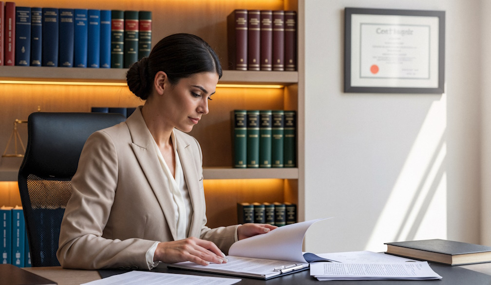 lawyer-reviewing-documents-office
